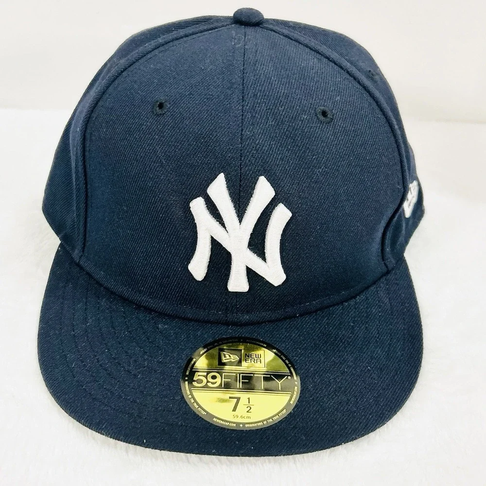 New Era New York Yankees On Field‎ 59FIFTY Fitted Hat Cap 7 1/2 Blue MLB